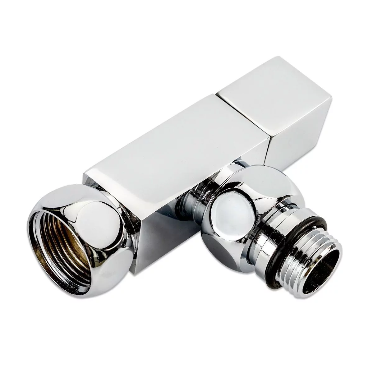 Вентиль угловой Laris 3/4"х1/2" г/ш хромированный для п/с квадратный LX 855SCH0504 2 шт.