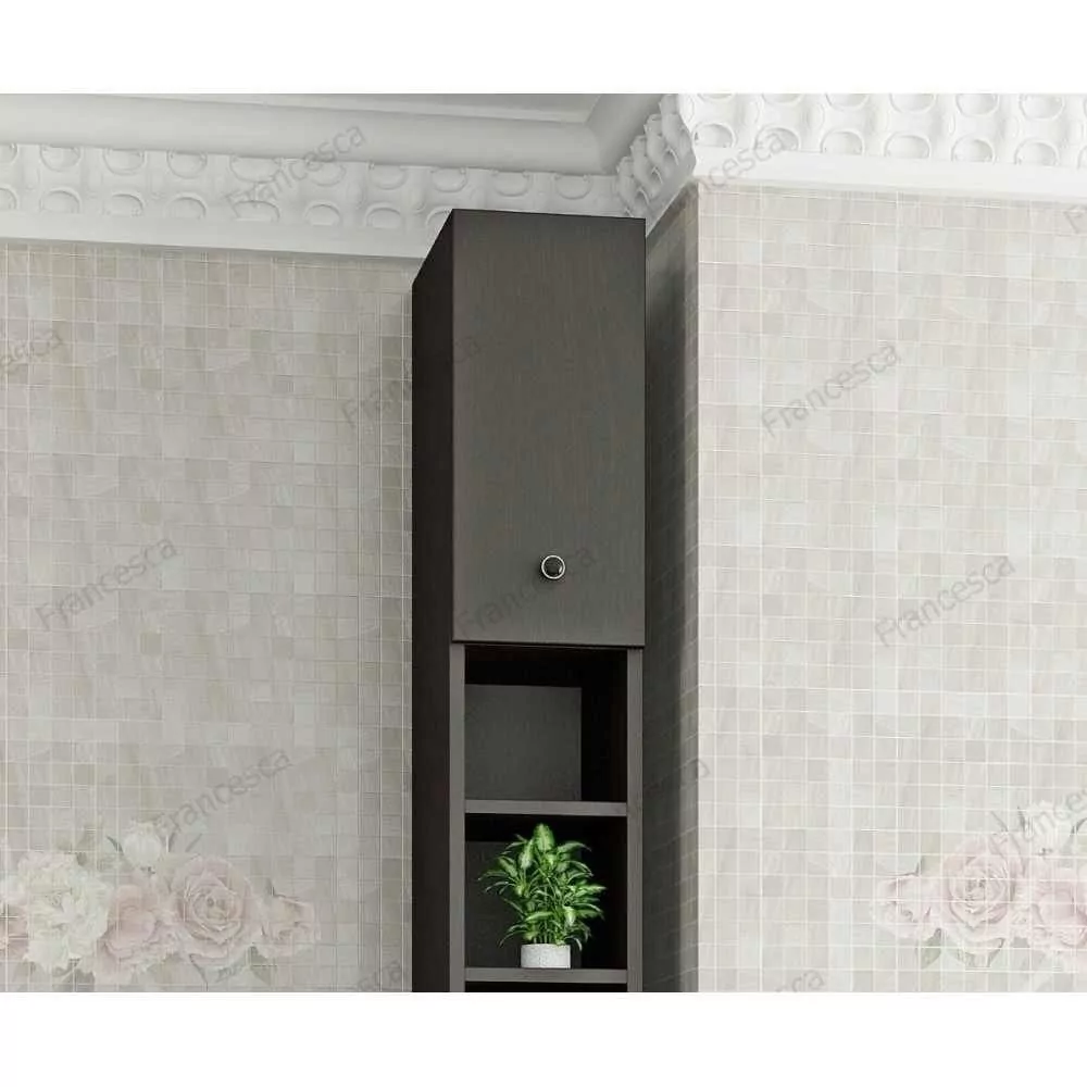 Пенал Francesca Аврора 21 L/R напольный, с открытой полкой, венге