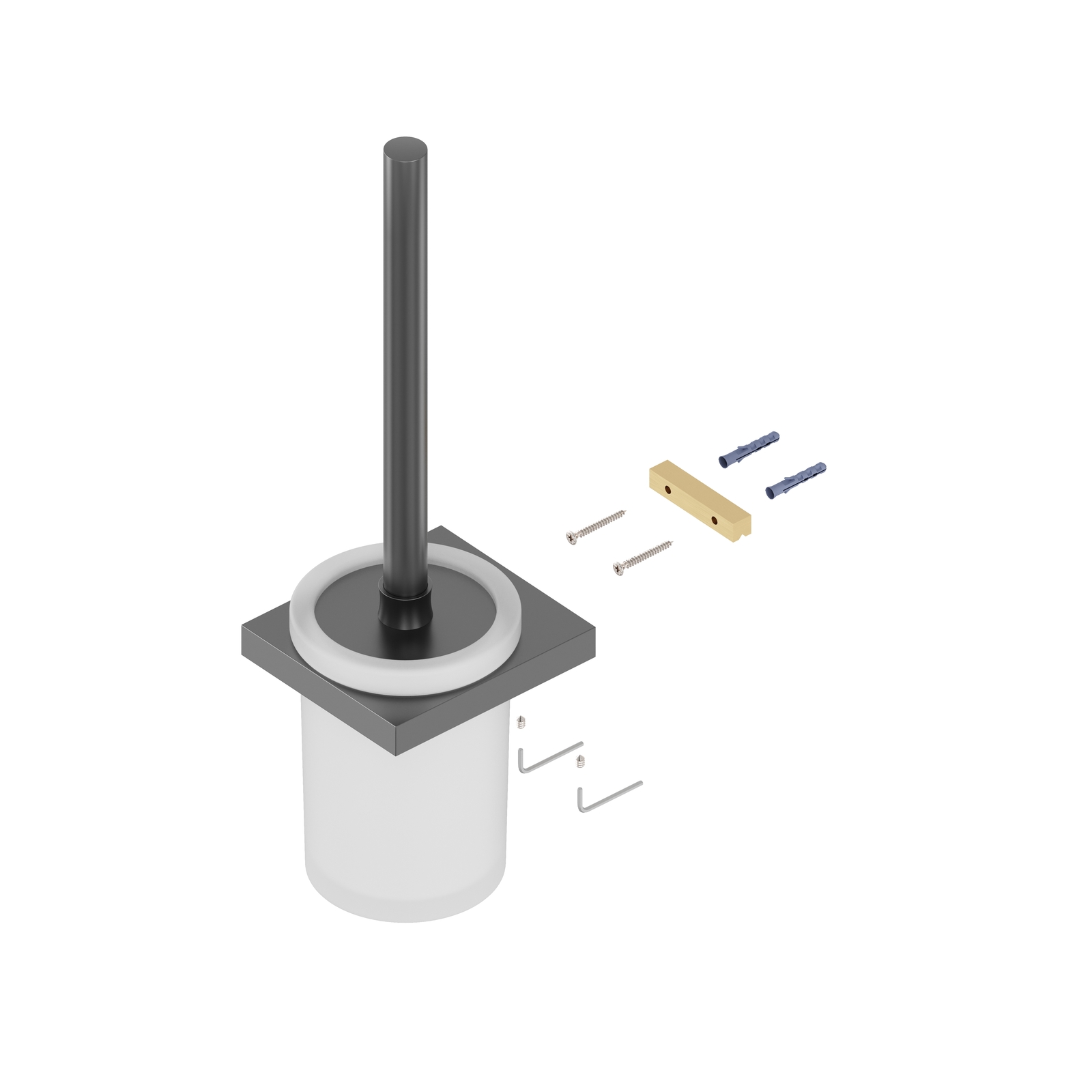 Ершик для унитаза Timo Petruma 15261/18 черное золото