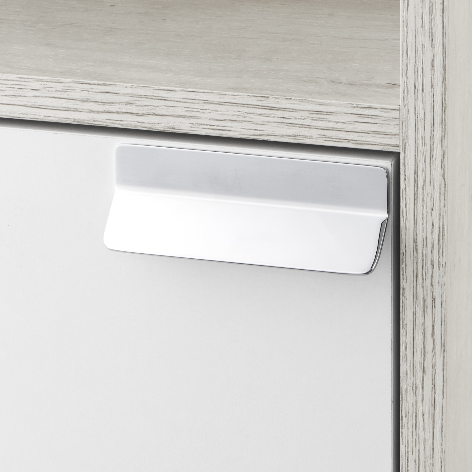 Шкаф навесной Aquaton Флай 35 L/R, белый, дуб крафт