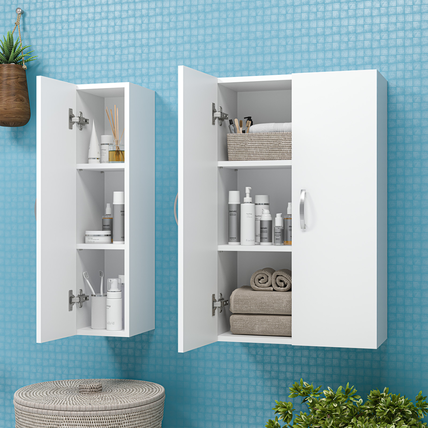 Шкаф навесной Misty Лилия 50 белый