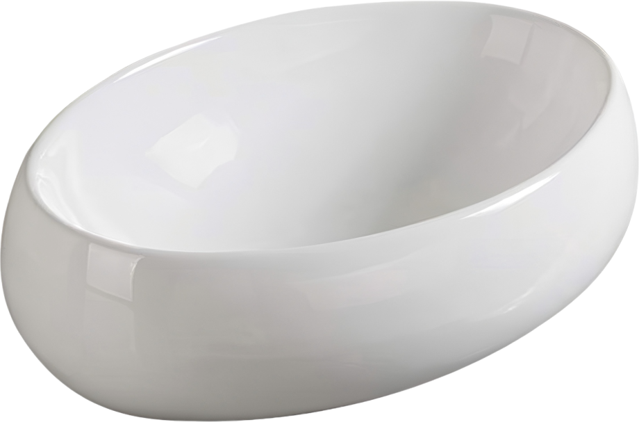 Раковина SantiLine SL-1075 накладная, белая