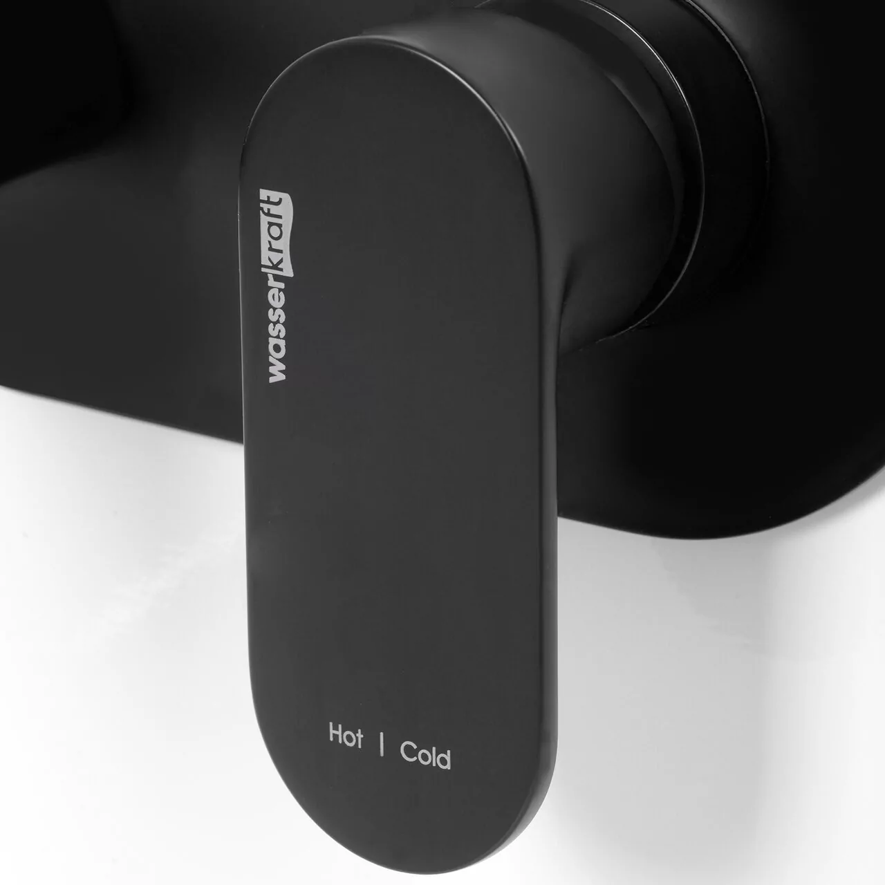 Смеситель для раковины WasserKraft Elbe 7430 черный Soft-touch