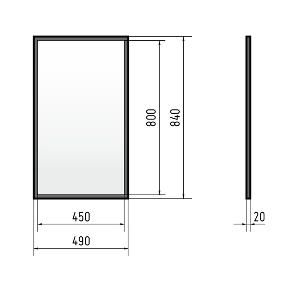 Зеркало Corozo Гера 450х800