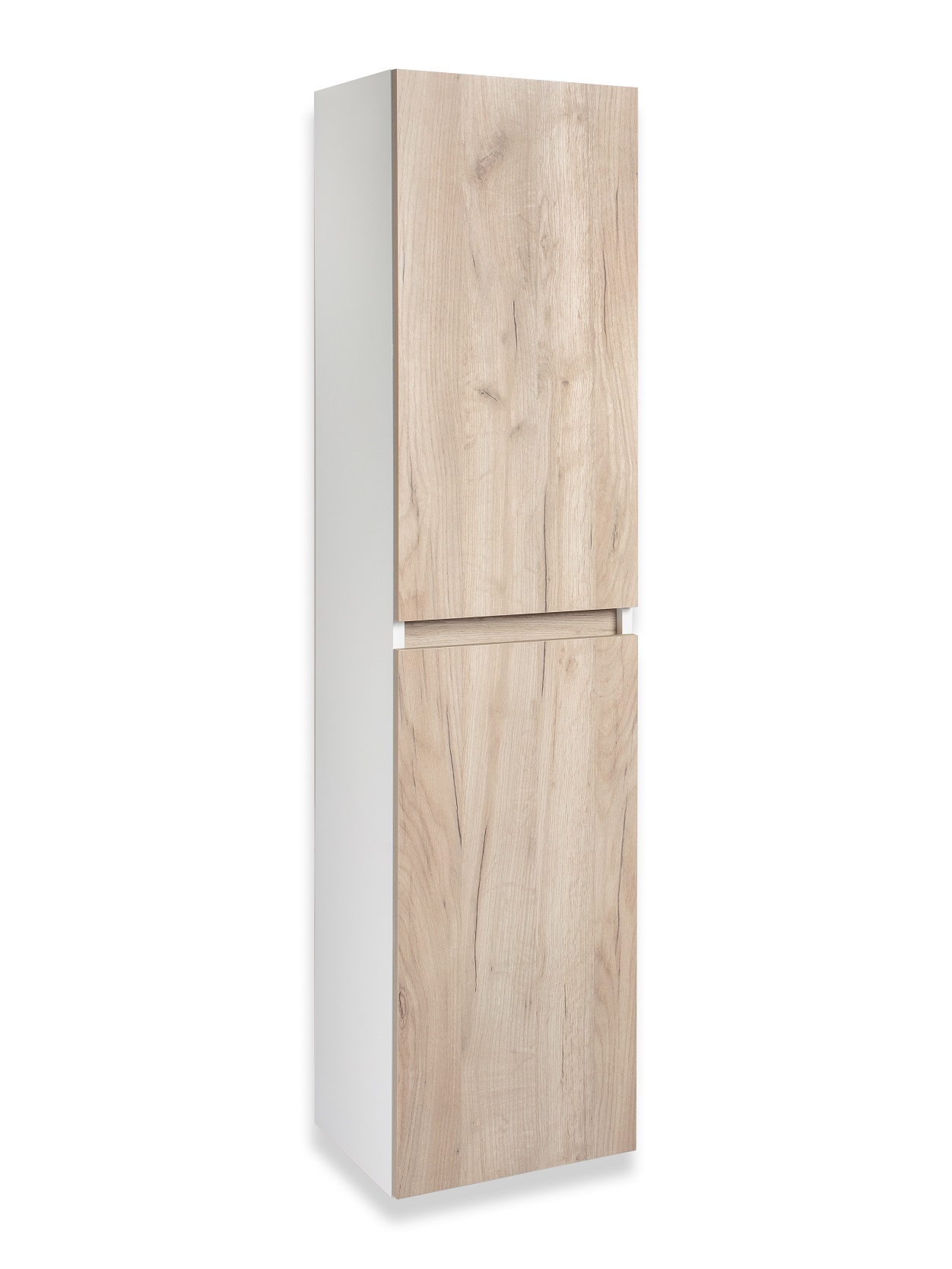 Пенал Runo Бари 35 L/R, подвесной,крафт дуб/белый