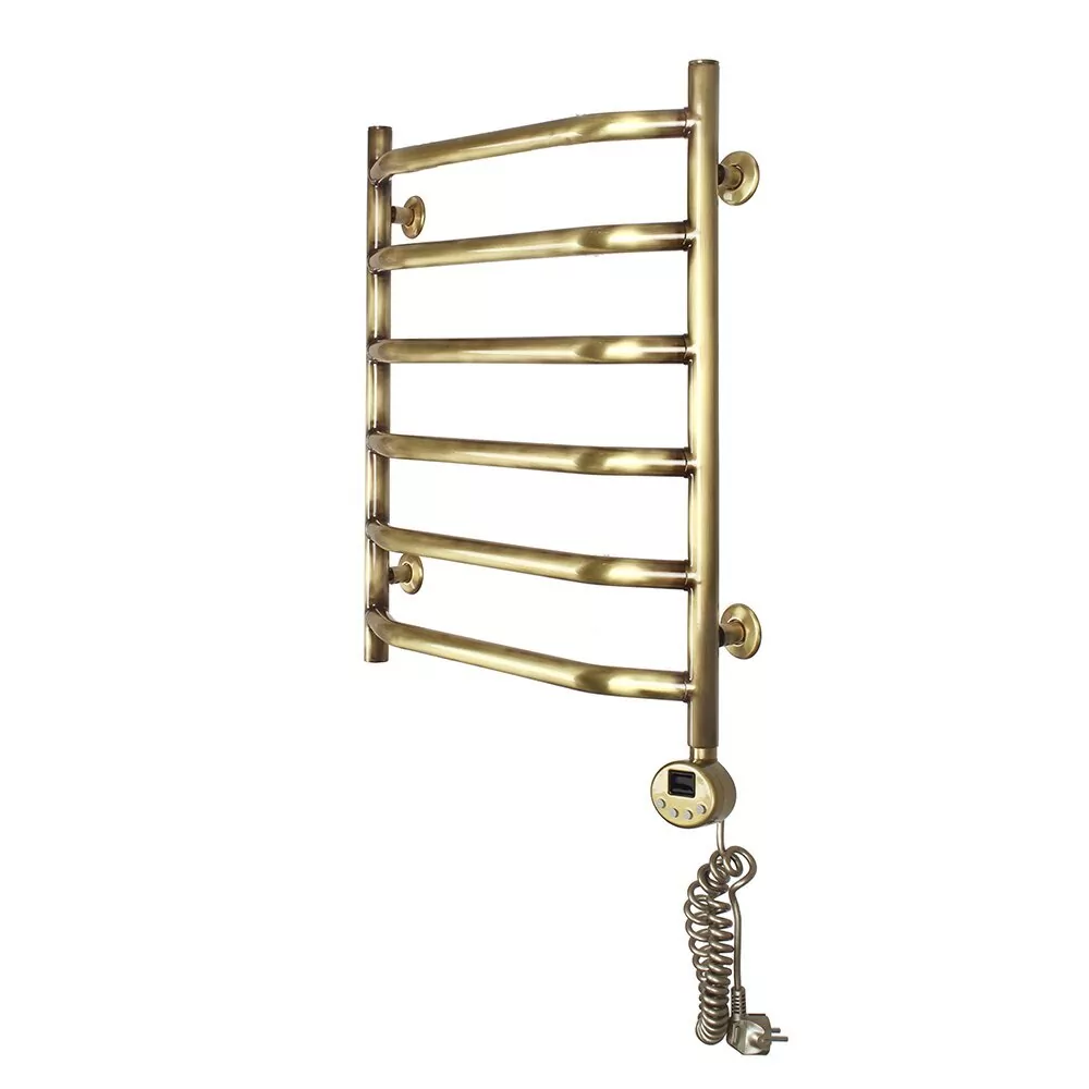 Полотенцесушитель электрический Domoterm Лаура Плюс П6 500х600 АБР ER, античная бронза