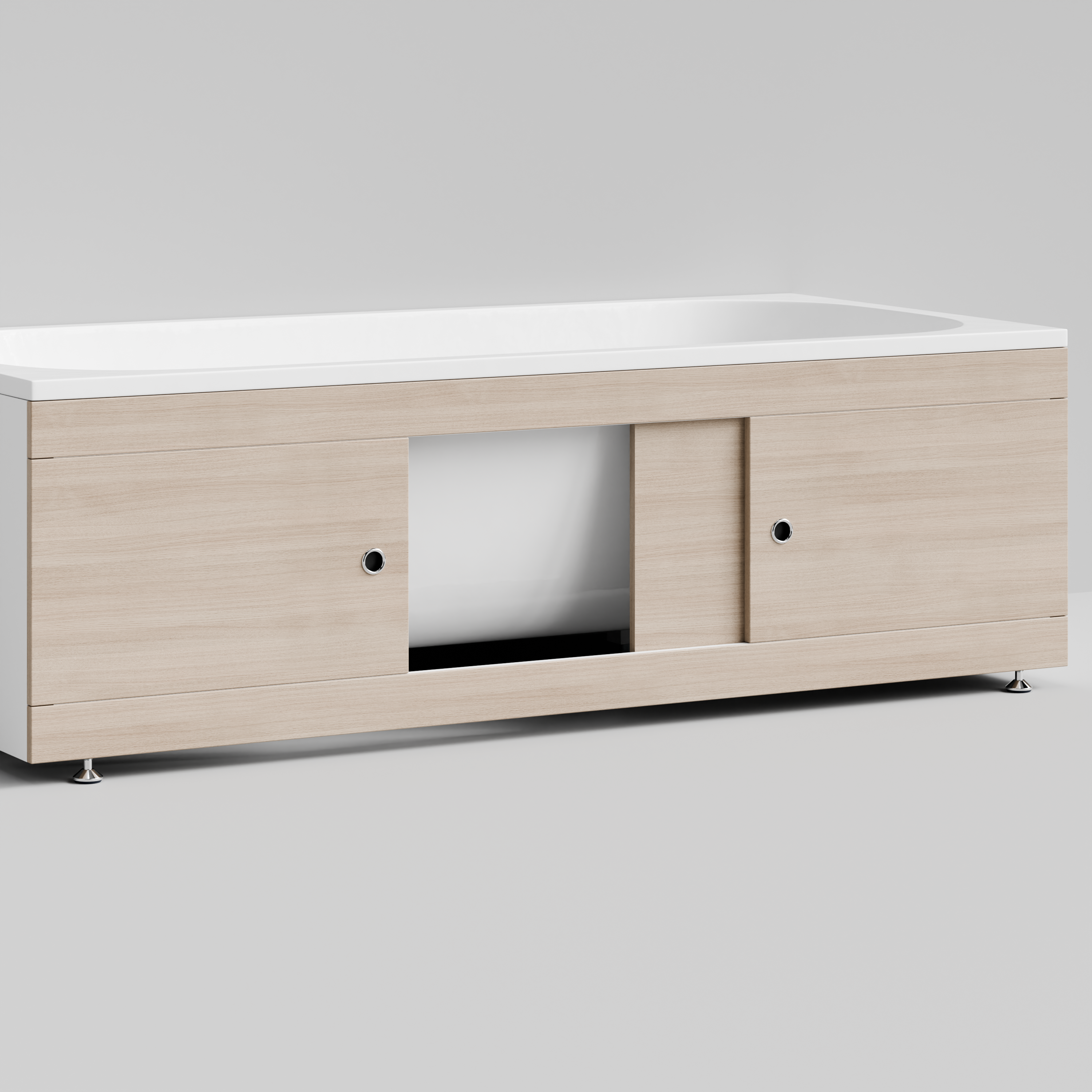 Экран под ванну купе Vod-ok 180 раздвижной см дуб