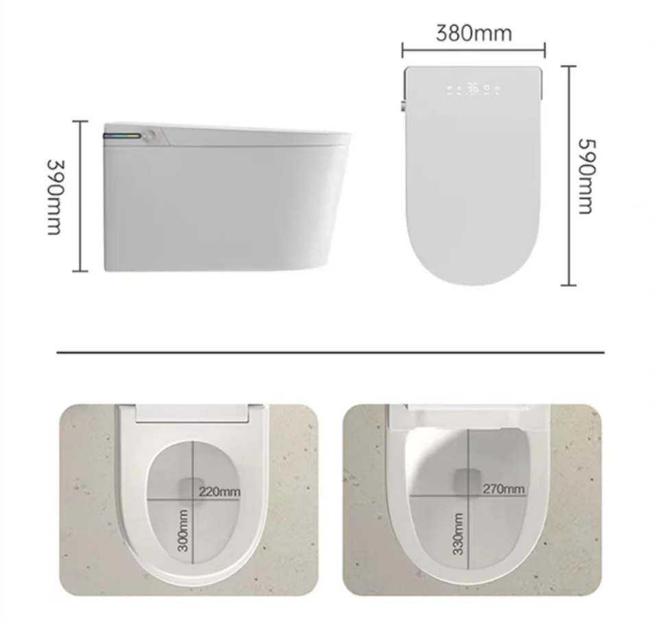 Унитаз SantiLine SL-5037 электронный с биде, подвесной, белый