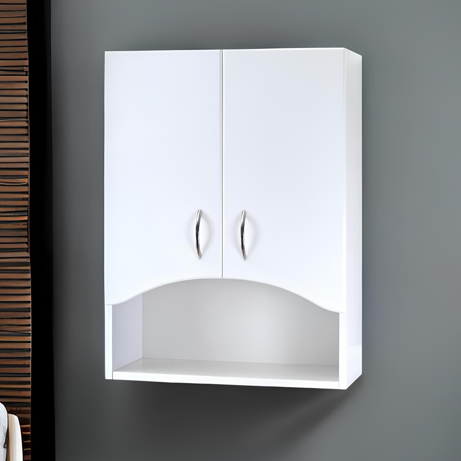 Шкаф навесной Onika Арка 55 с открытой полкой, белый