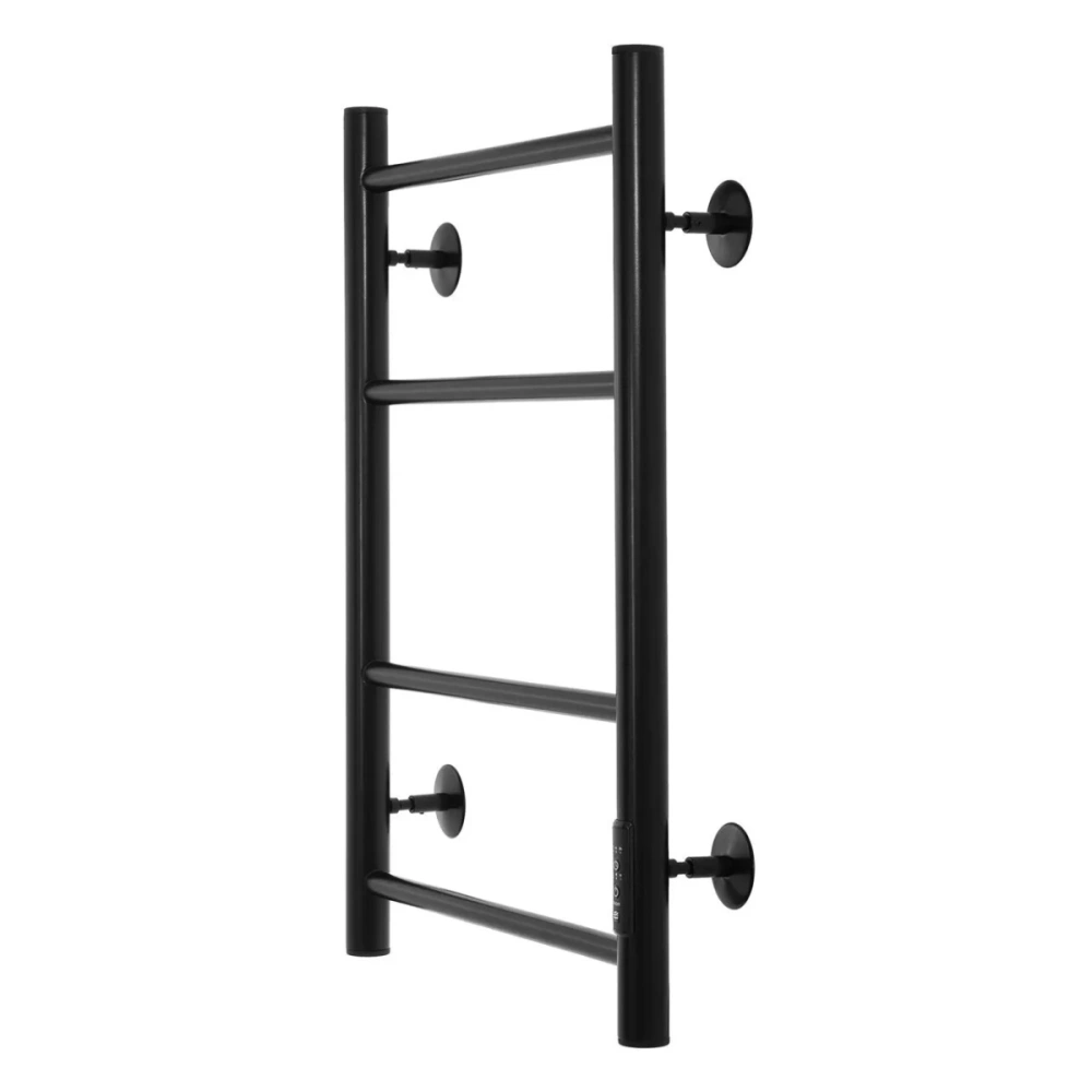 Полотенцесушитель электрический Energy Round 600x400 с таймером, черный матовый от магазина Vanna-Vanna.ru!