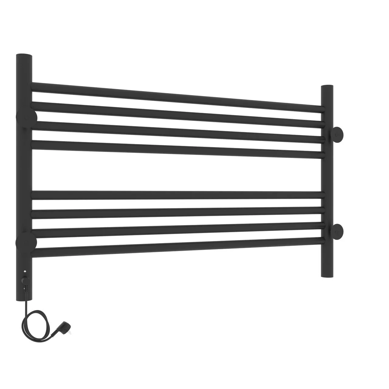 Полотенцесушитель электрический Laris Оливия ЧК8 800х500 правый, черный матовый