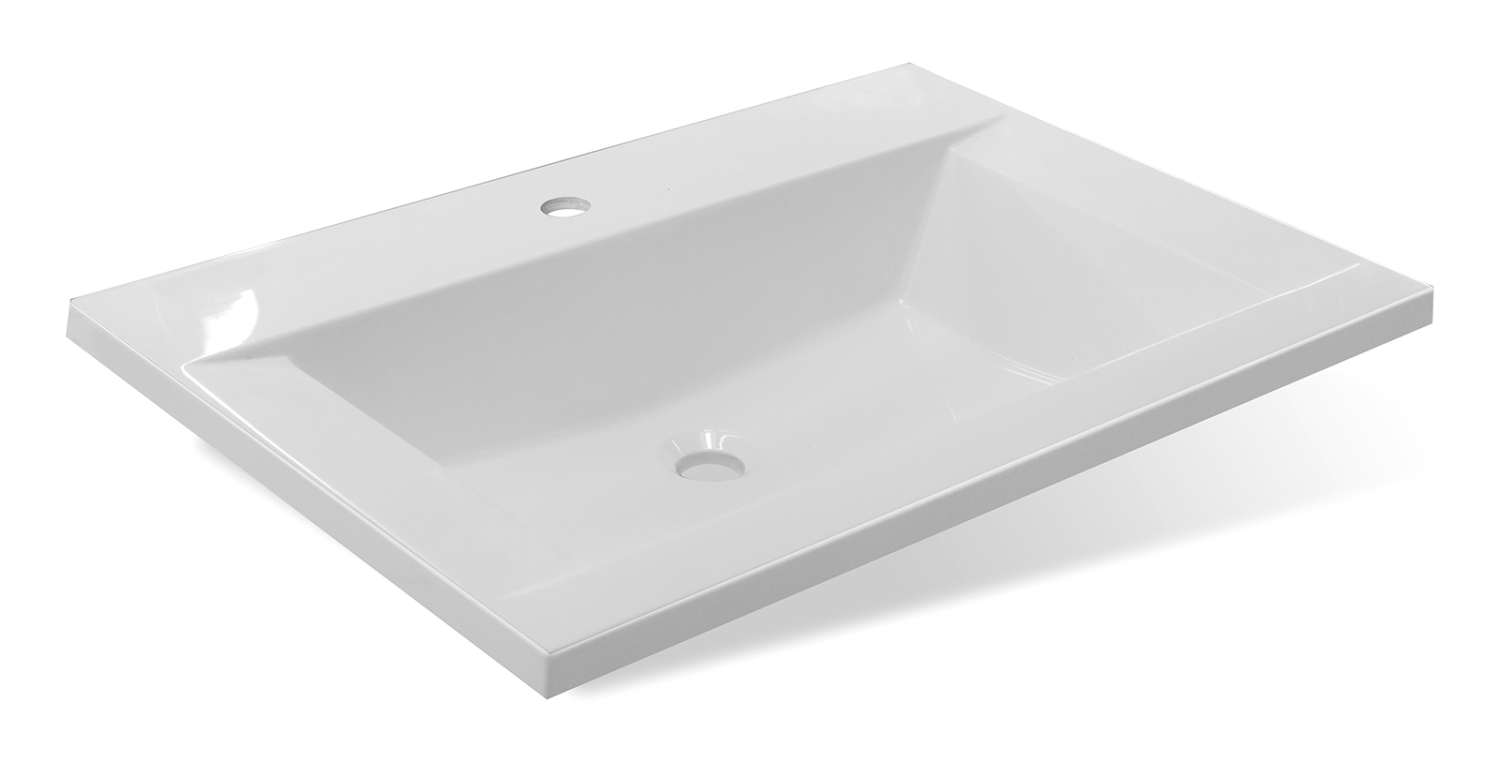 Тумба с раковиной Misty Терра 70 серый