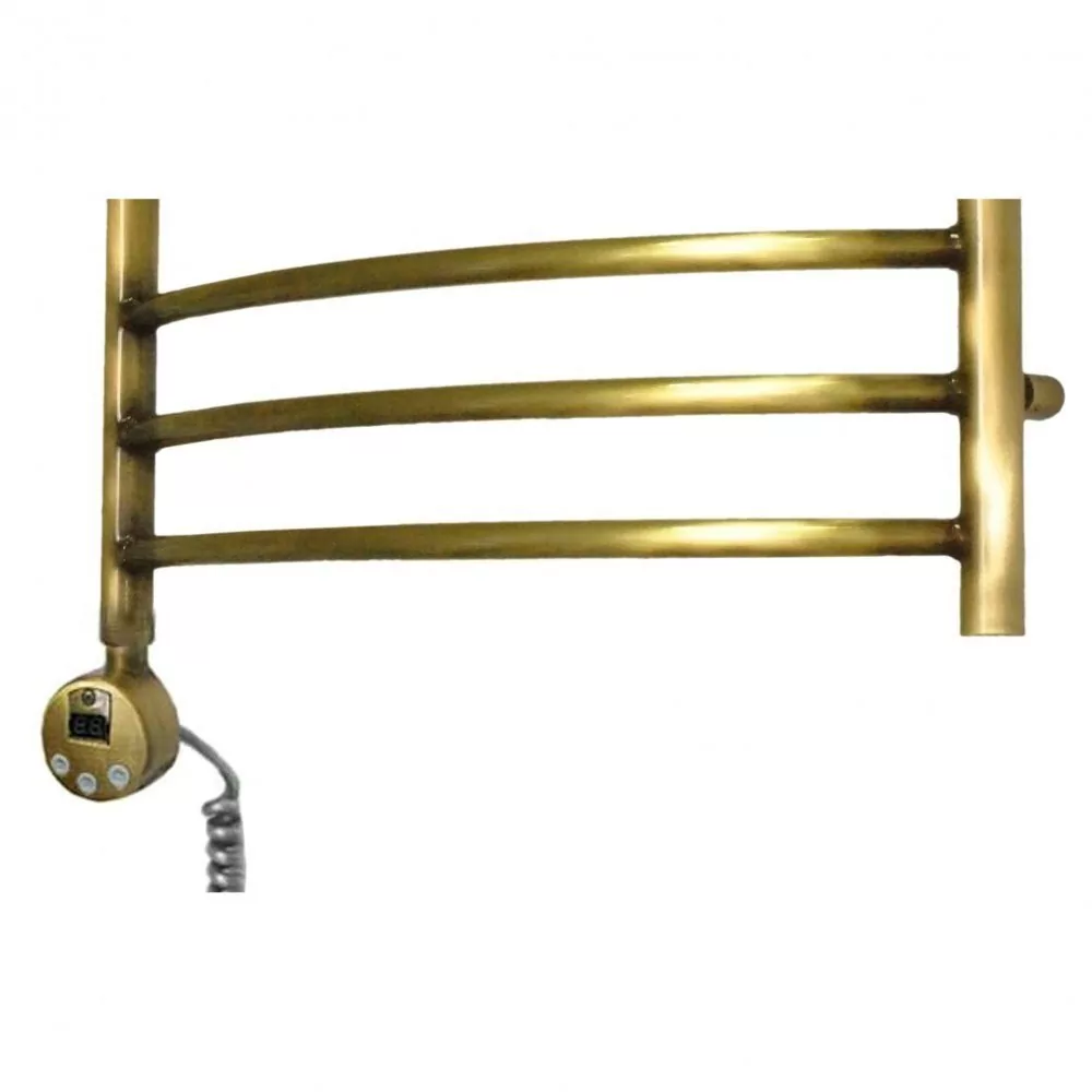 Полотенцесушитель электрический Domoterm Калипсо П10 500x800 EL левый, античная бронза