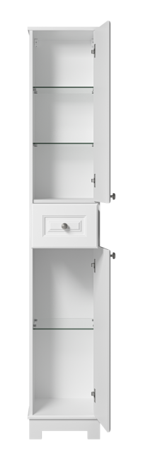 Пенал Misty Ларго 35 напольный, R, белый матовый