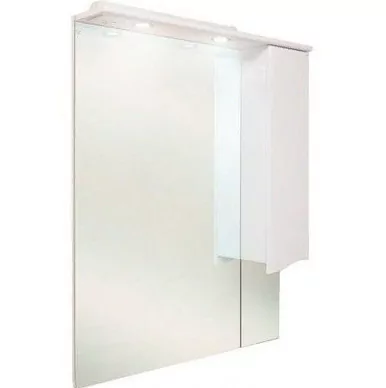 Зеркало с шкафчиком Onika Моника 75 R.01 свет, белый