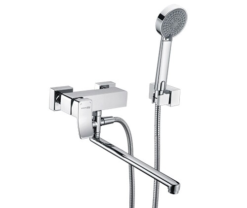 Смеситель для ванны WasserKraft Aller 1062LWHITE хром/белый