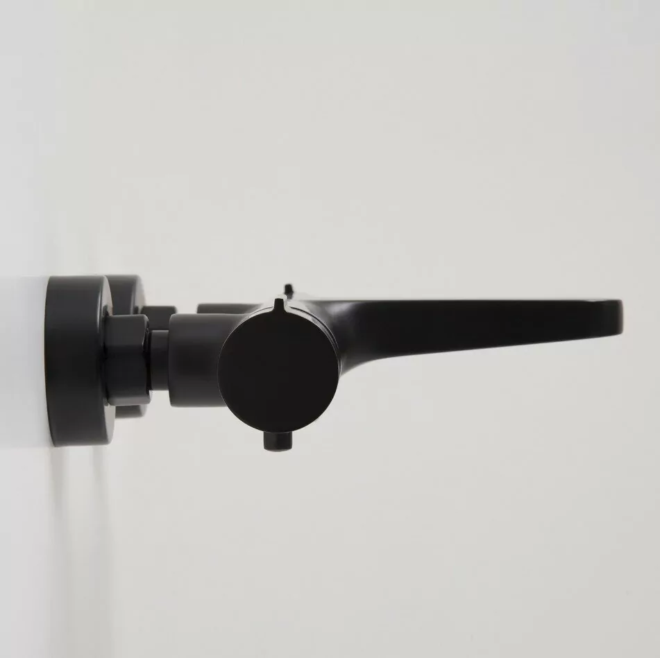 Смеситель для ванны WasserKraft Elbe 7411 Thermo черный Soft-touch от магазина Vanna-Vanna.ru!