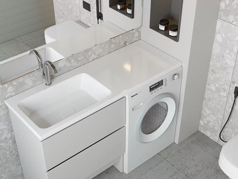 Раковина Madera Kamilla 130 L белая