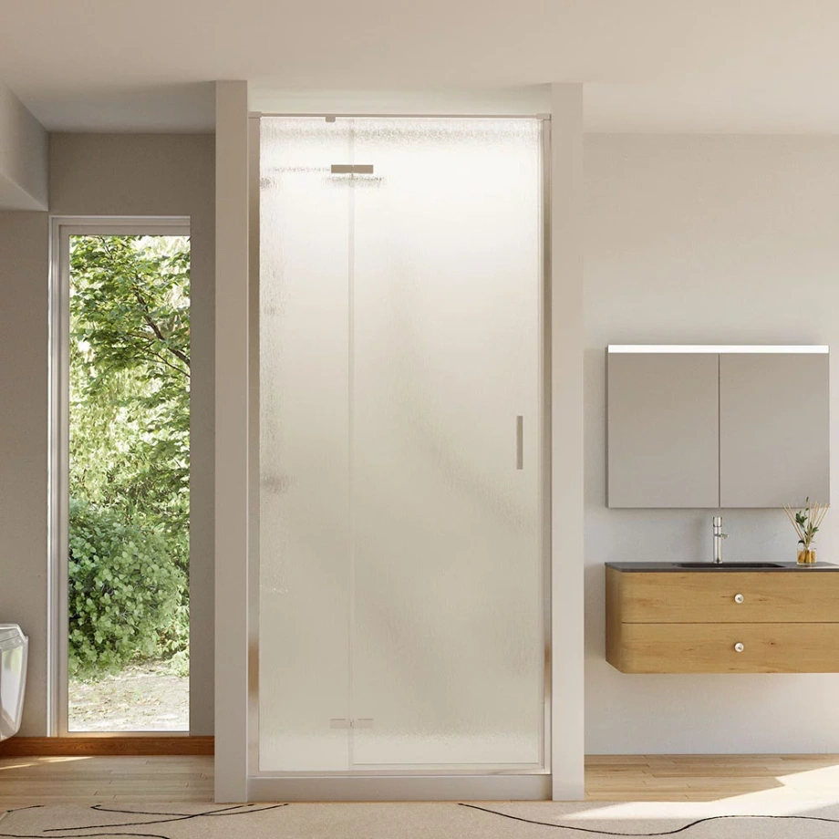 Душевая дверь Veconi Vianno VN-73R/L, 1000x1950, Хром, стекло дождь