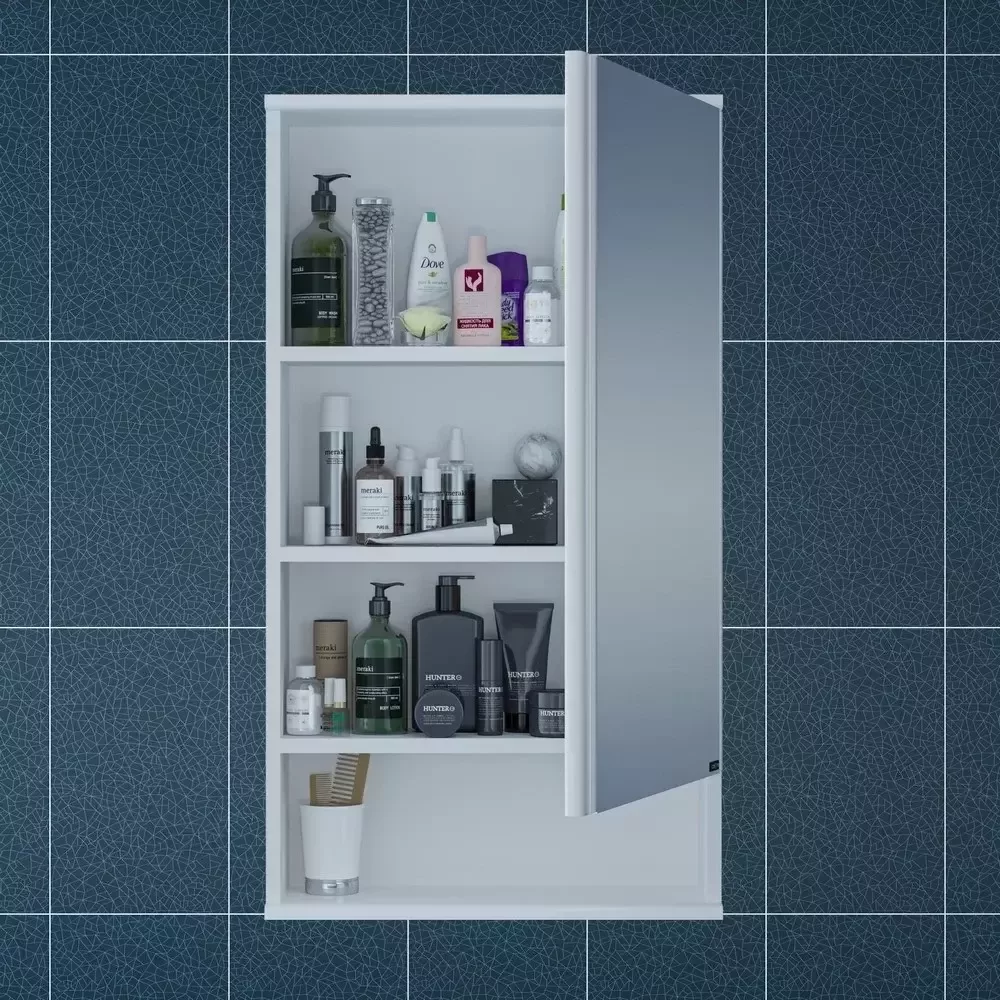 Зеркало-шкаф Санта Вегас 50 белый