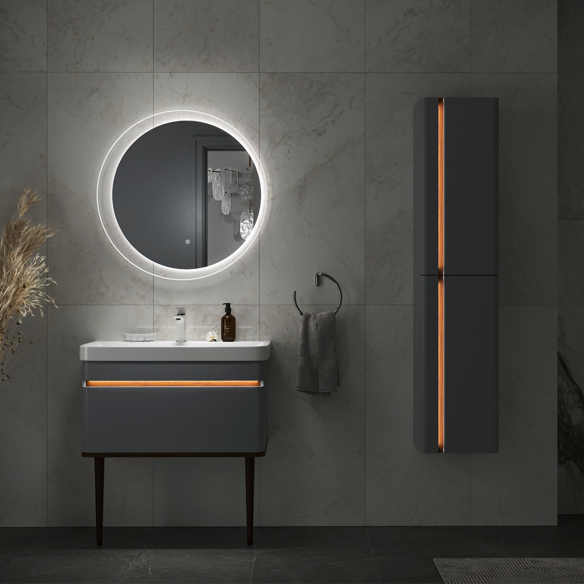 Пенал EQUIL Elegante 36 L/R подвесной мэйджик/дуб голиано Пенал EQUIL Elegante 36 L/R подвесной мэйджик/дуб голиано