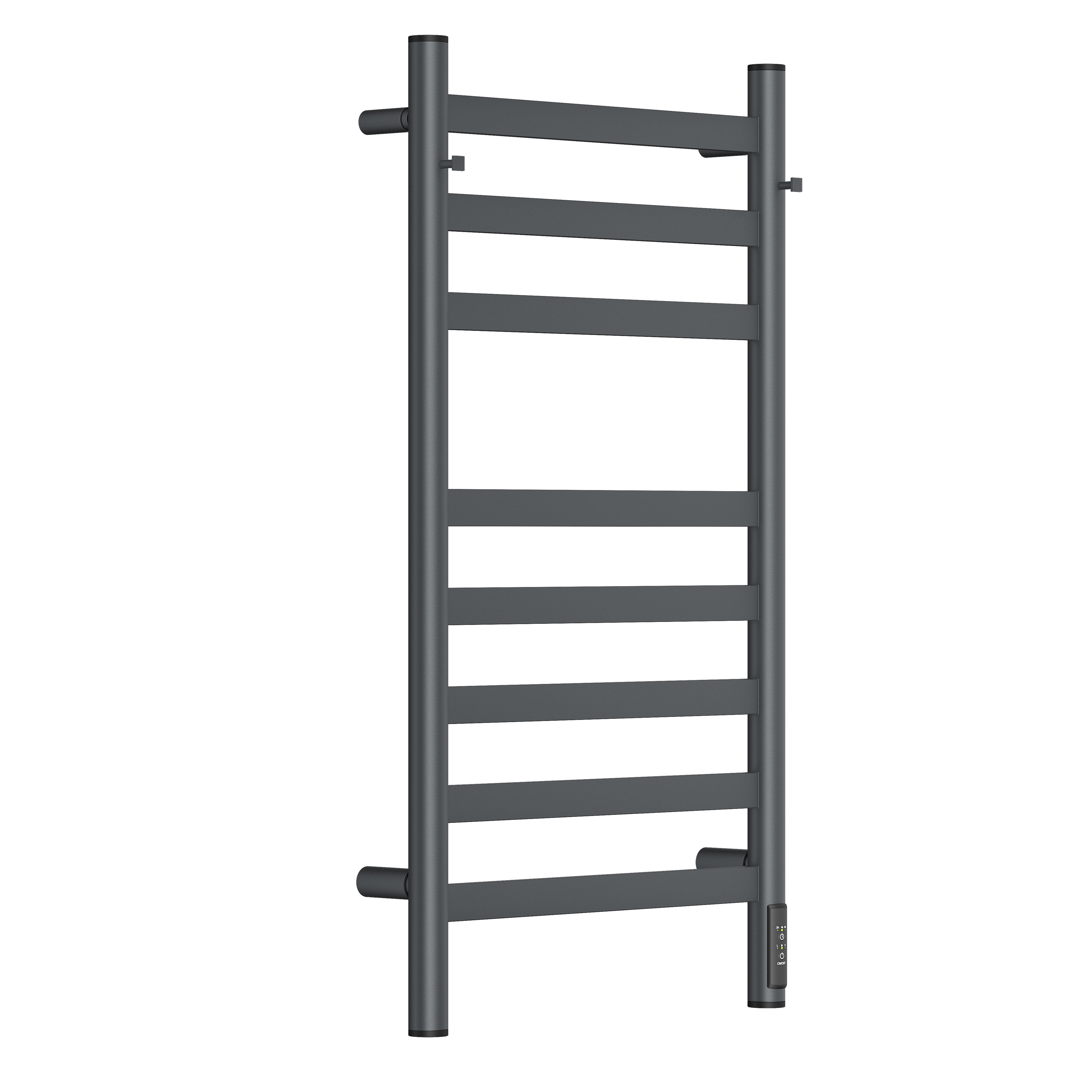 Полотенцесушитель электрический APEXTERMO Sfera SF10184GF 800x400 с крючками, графит металлик