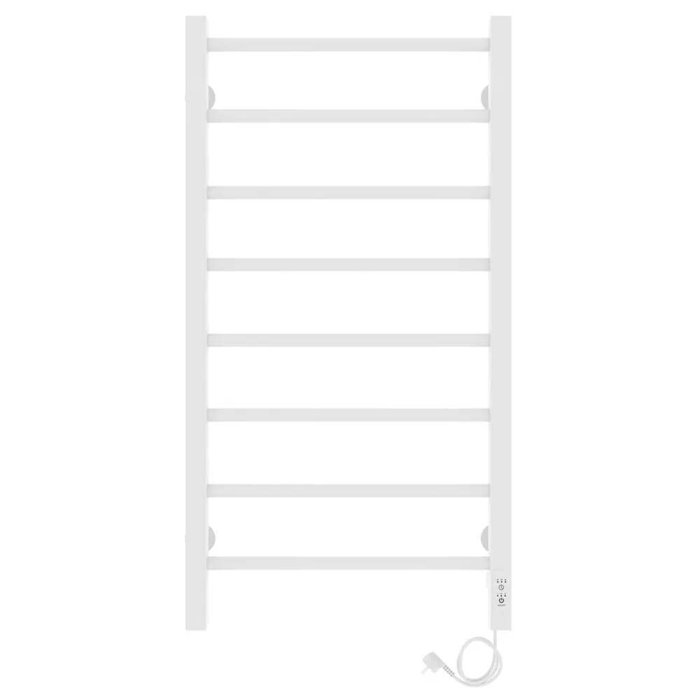 Полотенцесушитель электрический Laris Феличия ЧК П8 400х800 с терморегулятором, правый, белый матовый