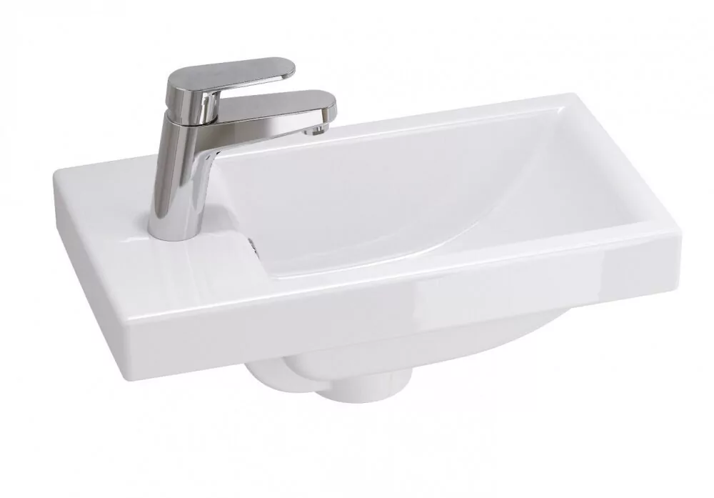 Тумба с раковиной Stella Polar Норина 40 подвесная, белая