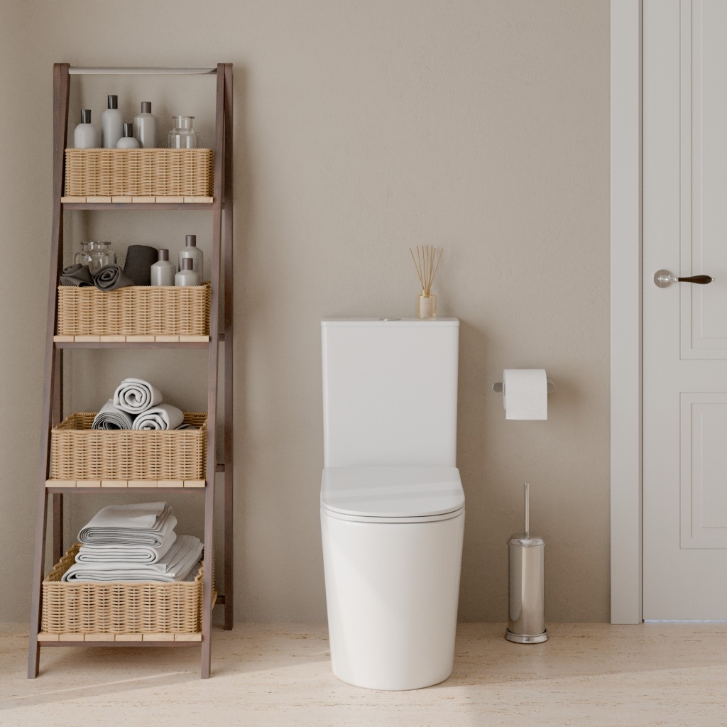 Унитаз-компакт IBERICA BLANCA BILBAO ALTO BIDE IB.BRM.124.1B1B безободковый, Tornado, белый