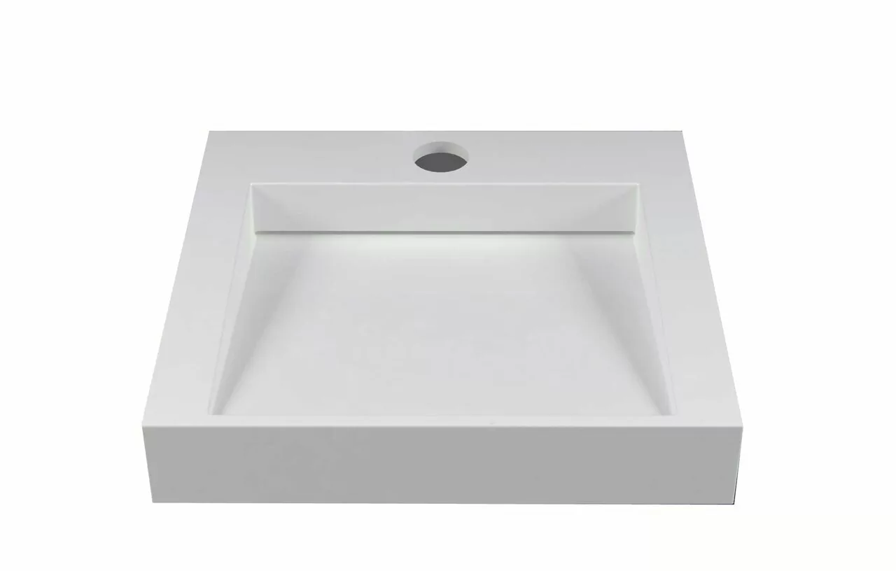 Раковина Stella Polar Берта 60х55 белый матовый