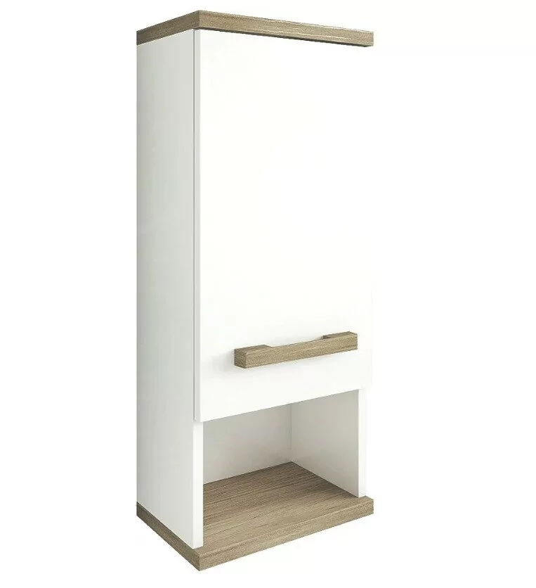 Шкаф навесной Sanflor Ингрид 30 R, белый матовый, швейцарский вяз