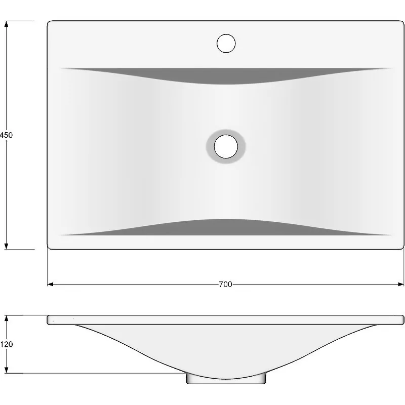 Раковина Stella Polar Madera Pulsus 70 белая