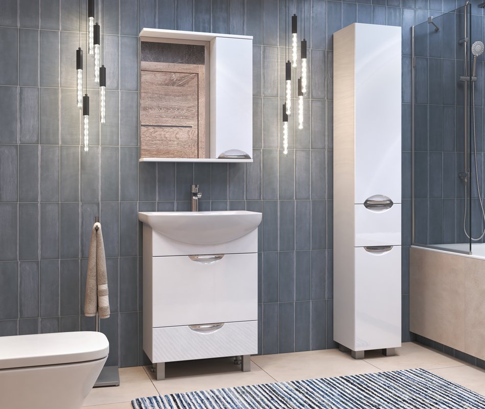 Зеркало со шкафчиком Vigo Callao 60 R, белый