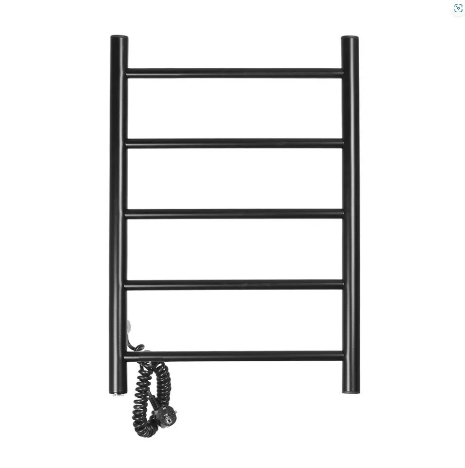 Полотенцесушитель электрический Domoterm Аврора DMT 109-5 50х71 EK L левый, черный матовый