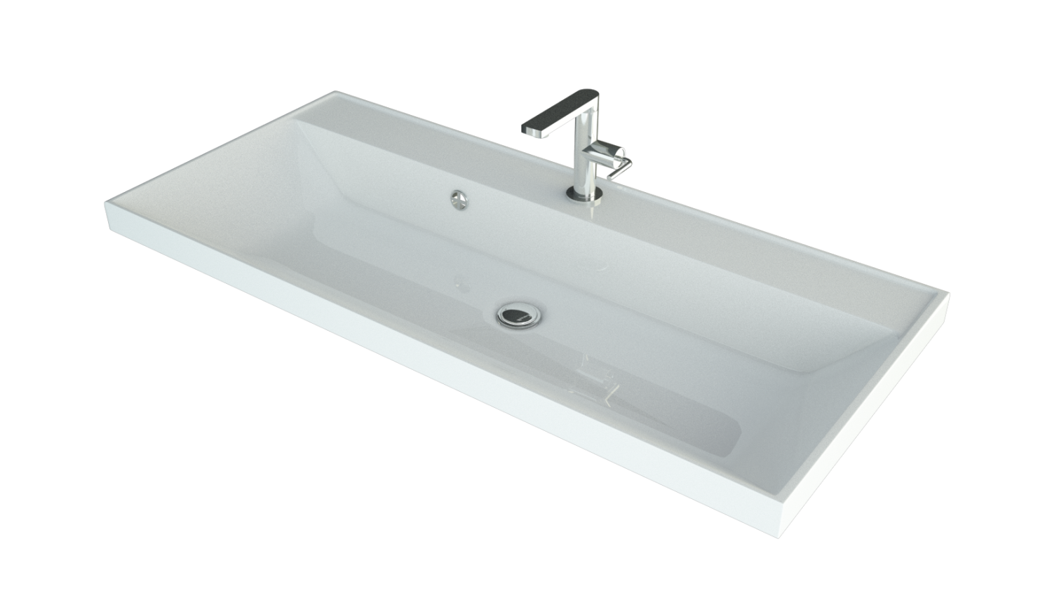 Тумба напольная Style Line Манхэттен 100 Эмаль, с раковиной Asti 100 белый, белый матовый