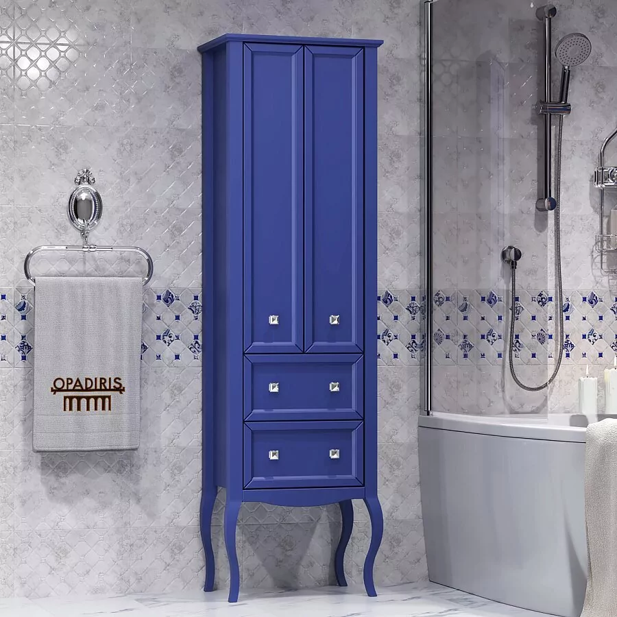 Пенал Opadiris Валери 56 напольный, сапфир