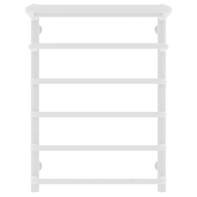 Полотенцесушитель водяной Laris Стандарт П6 500х700 с полкой, белый матовый