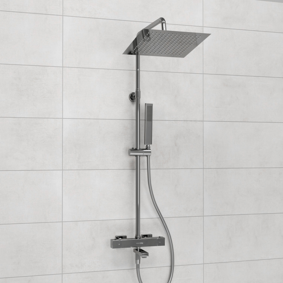Душевая стойка WasserKraft A199.118.103.087.CH Thermo хром