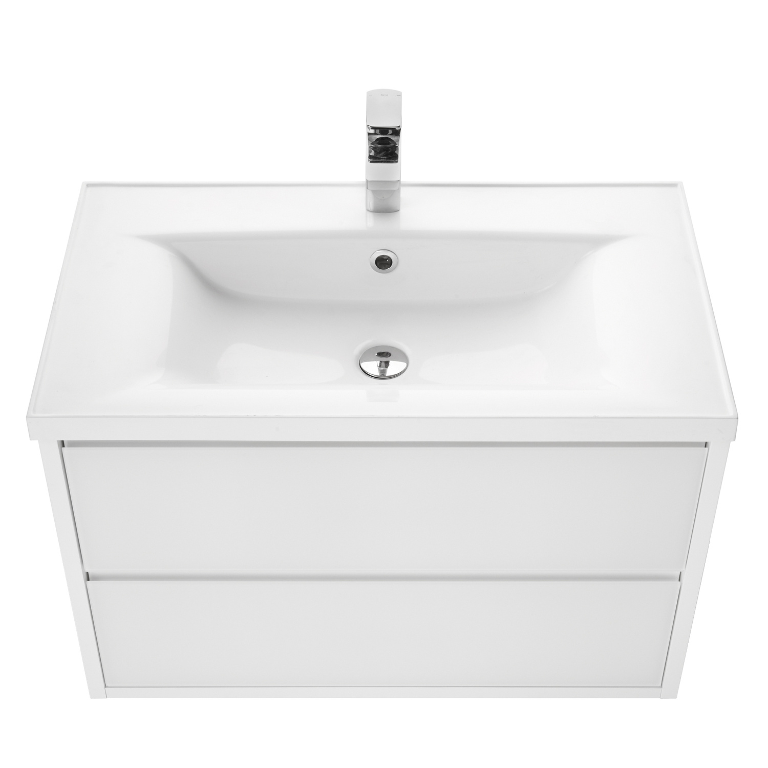 Тумба Aquaton Римини 80 с раковиной VICTORIA-N 80 подвесная, белый