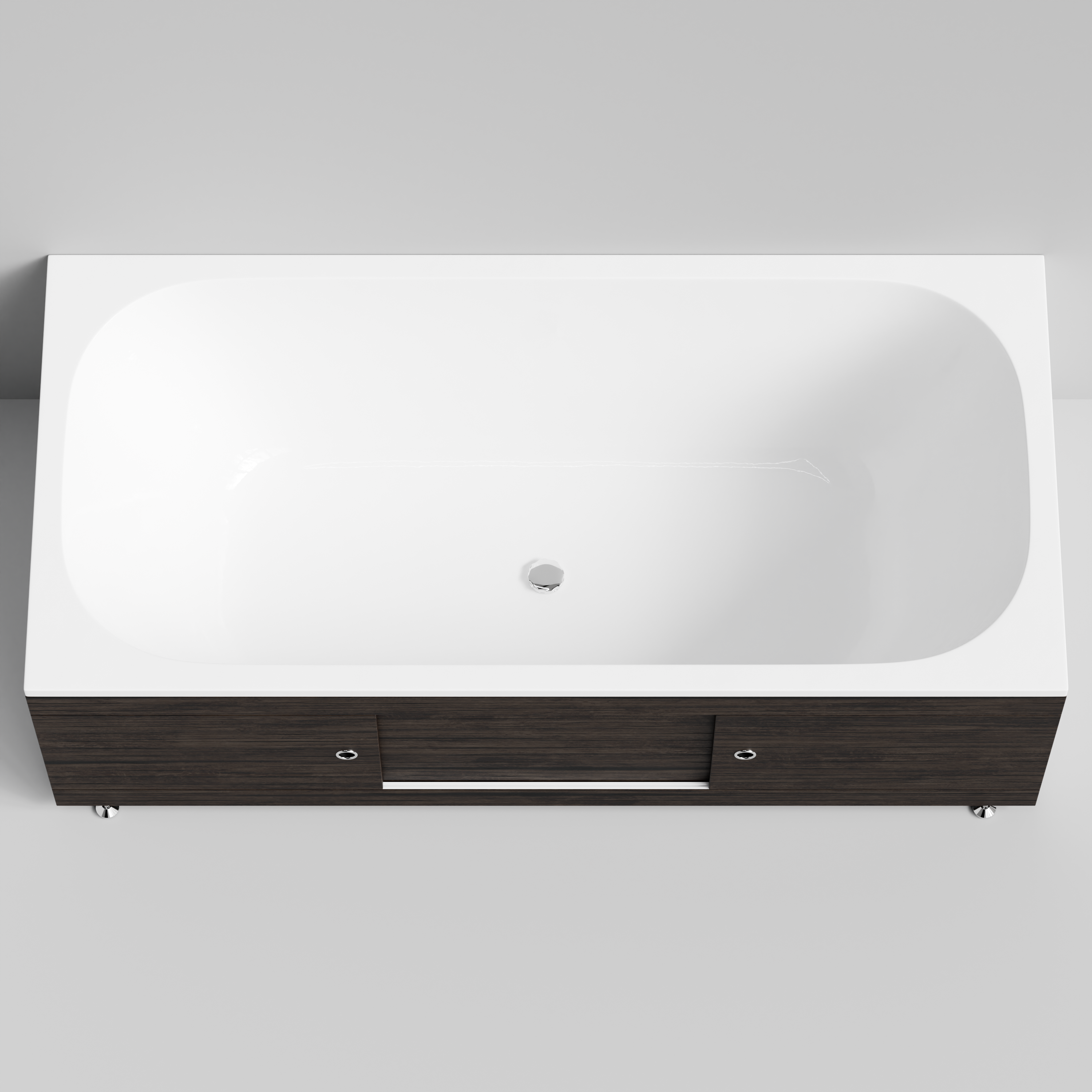 Экран под ванну купе Vod-ok 180 раздвижной венге