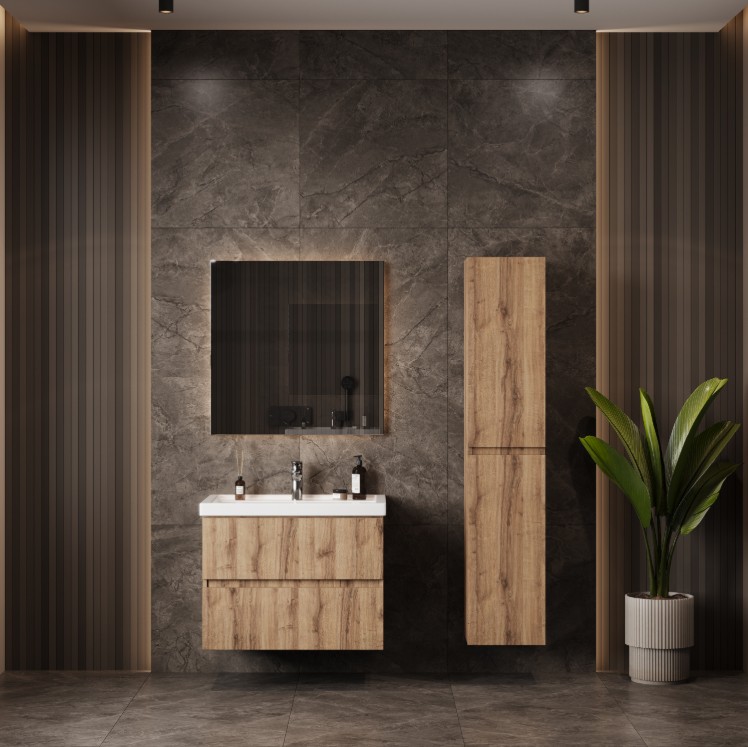 Пенал Onika Дарон 30 L/R подвесной, дуб крафт золотой, универсальный