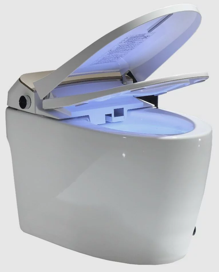 Унитаз Timo TE-711 электронный с биде, напольный, приставной, белый