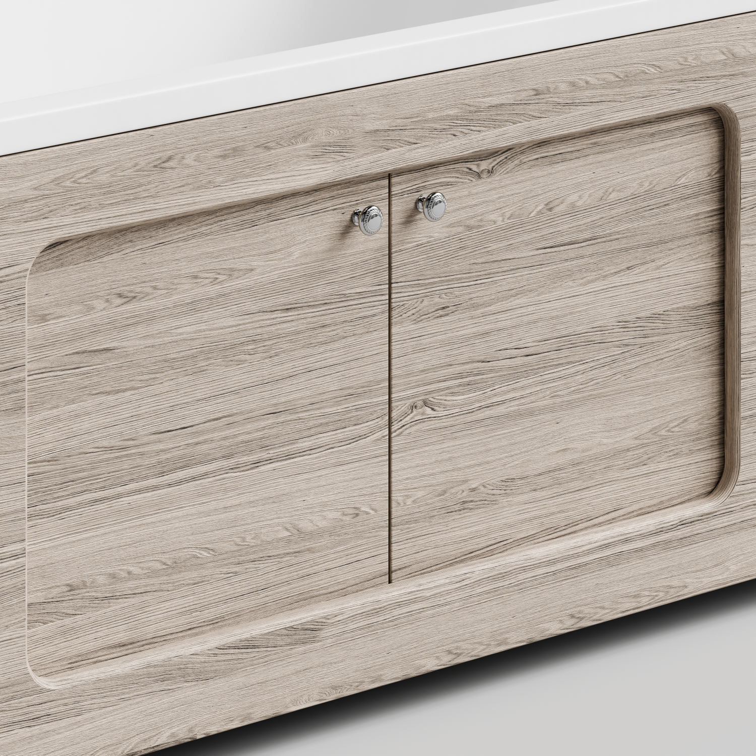 Экран под ванну Vod-ok Лидер 150 раздвижной Дубослив ореховый светлый