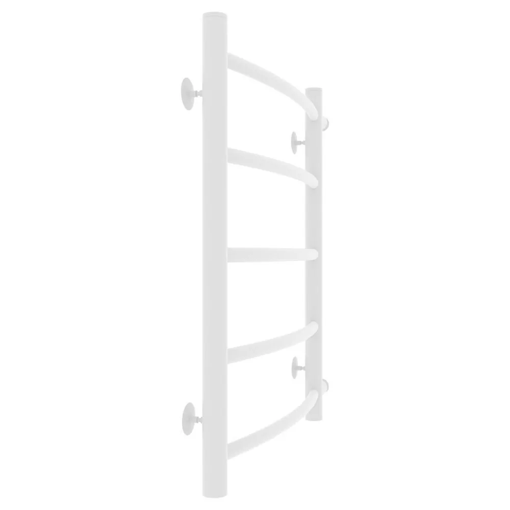 Полотенцесушитель водяной Laris Классик П5 500х600 МЦ 500-1 боковой, белый матовый