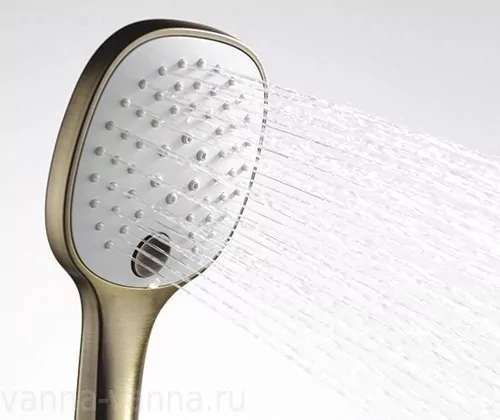 Лейка душевая WasserKraft A050, 3 режима, светлая бронза