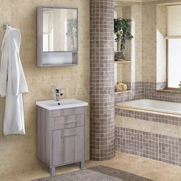 Мебель для ванной Onika Натали 60 комплект, напольный, ясень таормина