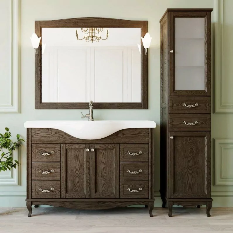 Зеркало ValenHouse Эллина 120 свет, кальяри, хром