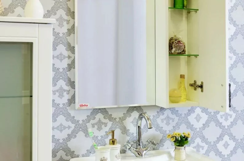 Зеркало-шкаф Sanflor Глория 65 R белый матовый