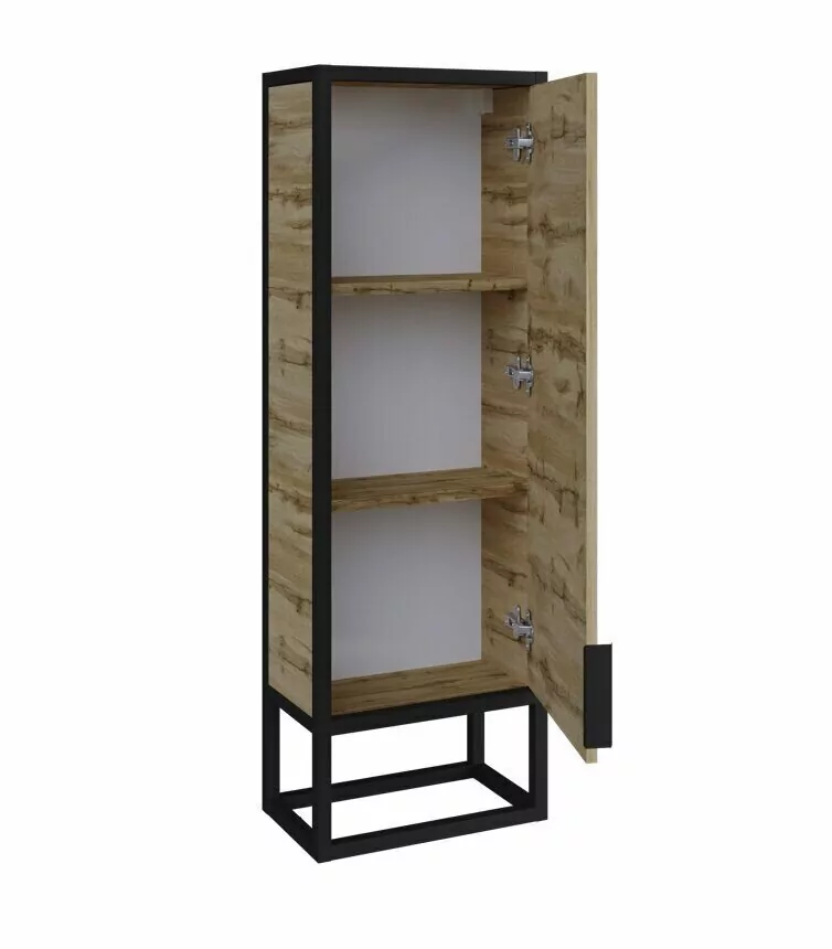 Пенал напольный 1Marka Grunge loft 35Н R 1 дверь, дуб вотан