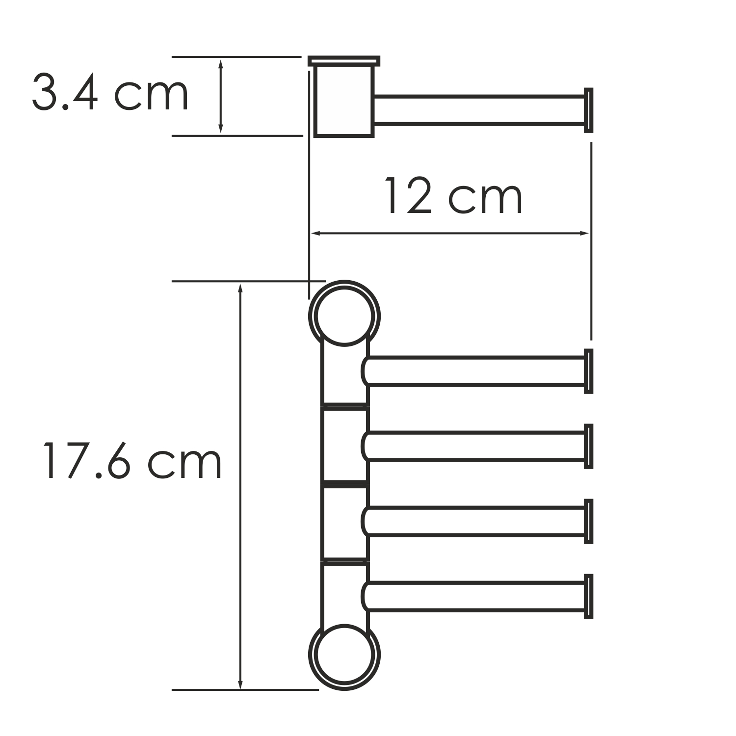 Полотенцедержатель WasserKRAFT K-1054POLISHED GOLD глянцевое золото
